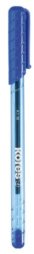 Kores Einweg-Kugelschreiber K-Pen K1, M, 50 Stück, blau von Kores