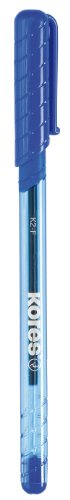 Kores Einweg-Kugelschreiber K-Pen K2, F, 12 Stück, blau von Kores
