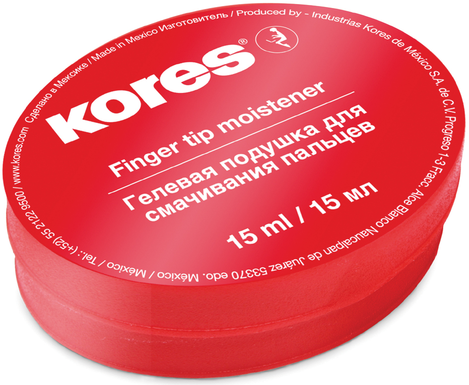 Kores Fingeranfeuchter, 15 ml, Runddose, geruchslos von Kores