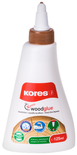 Kores Holzleim , XPRESS WOOD-GLUE, , 125 ml, weiß von Kores