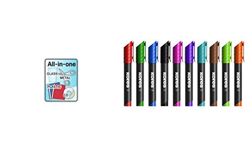 Kores - K-Marker XP2: Violett/lila Permanent Marker Stifte, Keilspitze mit wasserfester und geruchsarmer Tinte, für alle Oberflächen Kores - K-Marker XP2: Violett/lila Permanent Marker Stifte, Keilspitze mit wasserfester und geruchsarmer Tinte, für alle Oberflächen von Kores