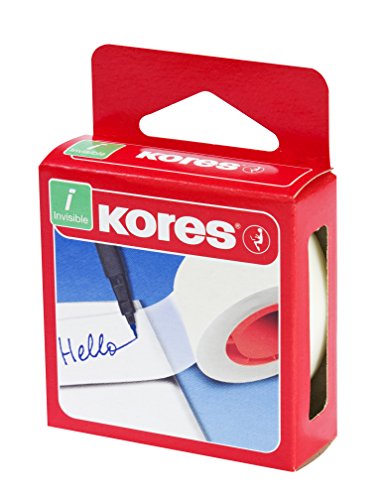 Kores K53319 Klebefilm Invisible Tape, 19 mm x 33 m, matt von Kores