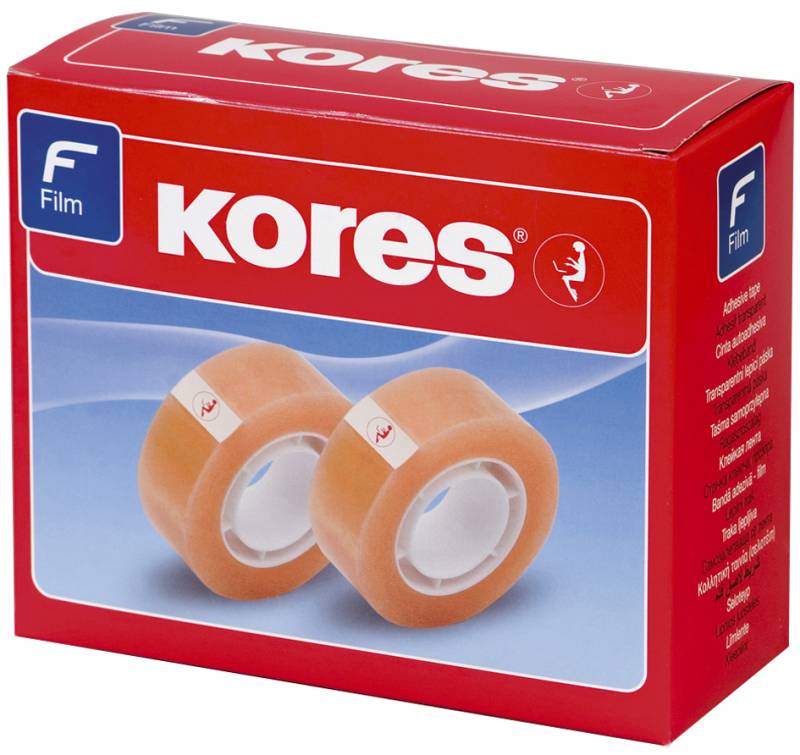 Kores Klebefilm Standard, 15 mm x 10 m, transparent von Kores