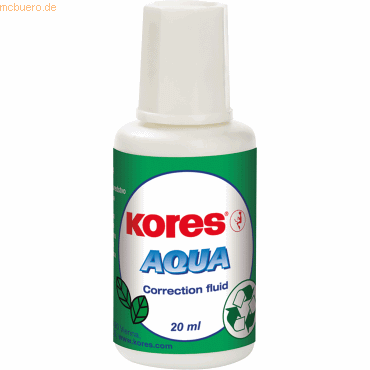 Kores Korrekturmittel Aqua KF69101 20ml weiß von Kores