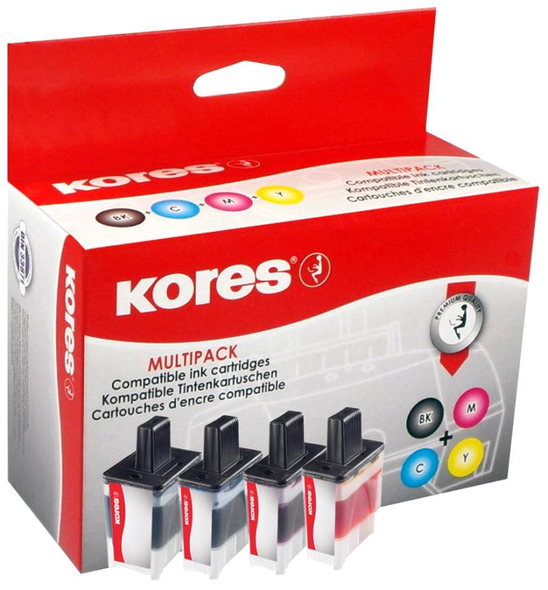 Kores Multi-Pack Tinte G1525KIT ersetzt brother LC-123BK/ von Kores