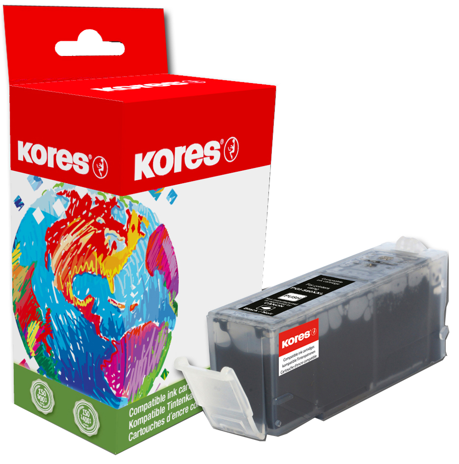 Kores Tinte G1513BK ersetzt Canon PGI-525BK, No.525, schwarz von Kores
