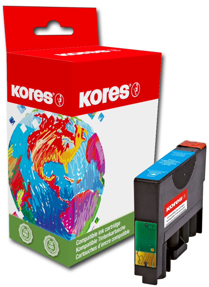 Kores Tinte G1620C ersetzt EPSON T7022, cyan von Kores