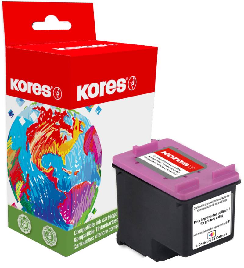 Kores Tinte G1700HCBK ersetzt hp C8719EE/hp No.363, schwarz von Kores