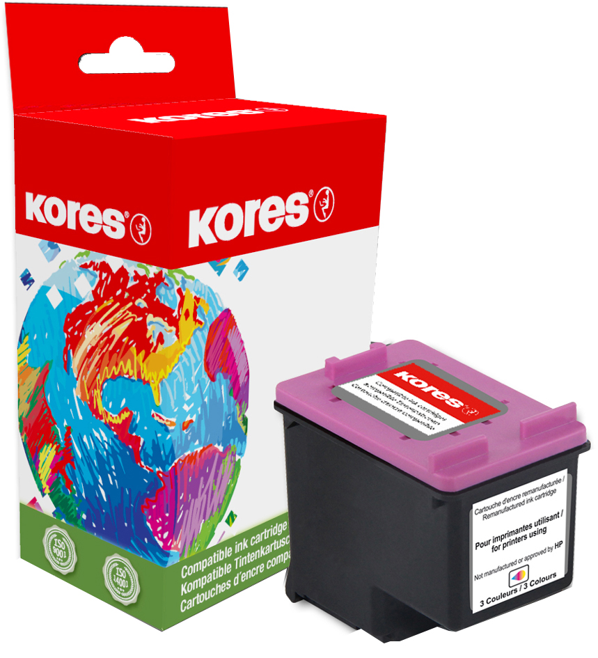 Kores Tinte G1720 ersetzt hp CH564EE/HP301XL, farbig von Kores