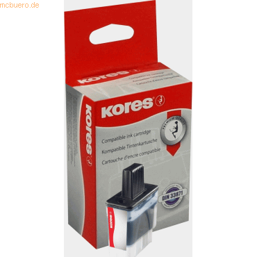 Kores Tintenpatrone kompatibel mit Brother LC-900C cyan von Kores