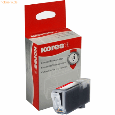 Kores Tintenpatrone kompatibel mit Canon CLI-521BK schwarz von Kores