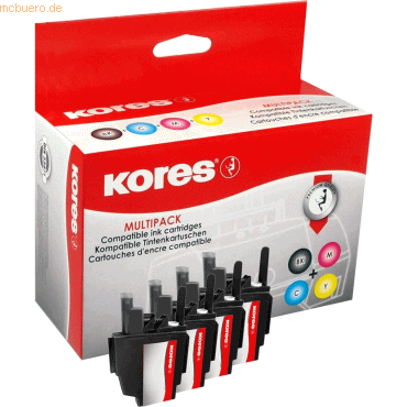 Kores Tintenpatronen Multipack kompatibel mit Brother LC-1240 je 1x G1 von Kores