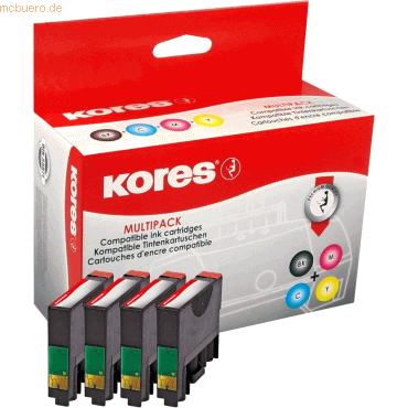 Kores Tintenpatronen Multipack kompatibel mit Epson T0711, T712, T713, Kores Tintenpatronen Multipack kompatibel mit Epson T0711, T712, T713, von Kores