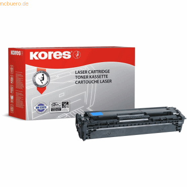 Kores Tonerkartusche kompatibel mit HP CB541A ca. 1400 Seiten cyan von Kores