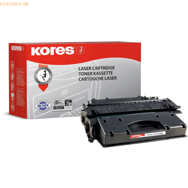 Kores Tonerkartusche kompatibel mit HP CE505X ca. 6500 Seiten schwarz von Kores