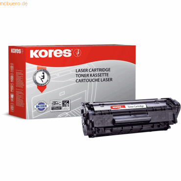 Kores Tonerkartusche kompatibel mit HP Q2612 A ca. 2000 Seiten schwarz von Kores