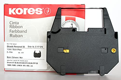 Kores - Typ C-Film Schreibmaschinen-Carbonband, Schwarz, Modell kompatibel mit Olivetti ETP 55 von Kores