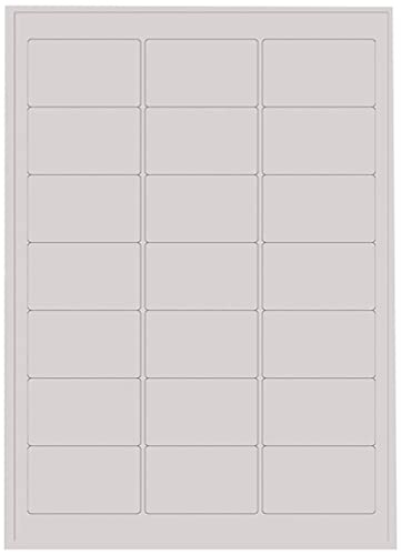 Kores - Universelle selbstklebende rechteckige Etiketten, 500 Blatt Format Weiß mit Etiketten 63,5 x 38,1 mm von Kores