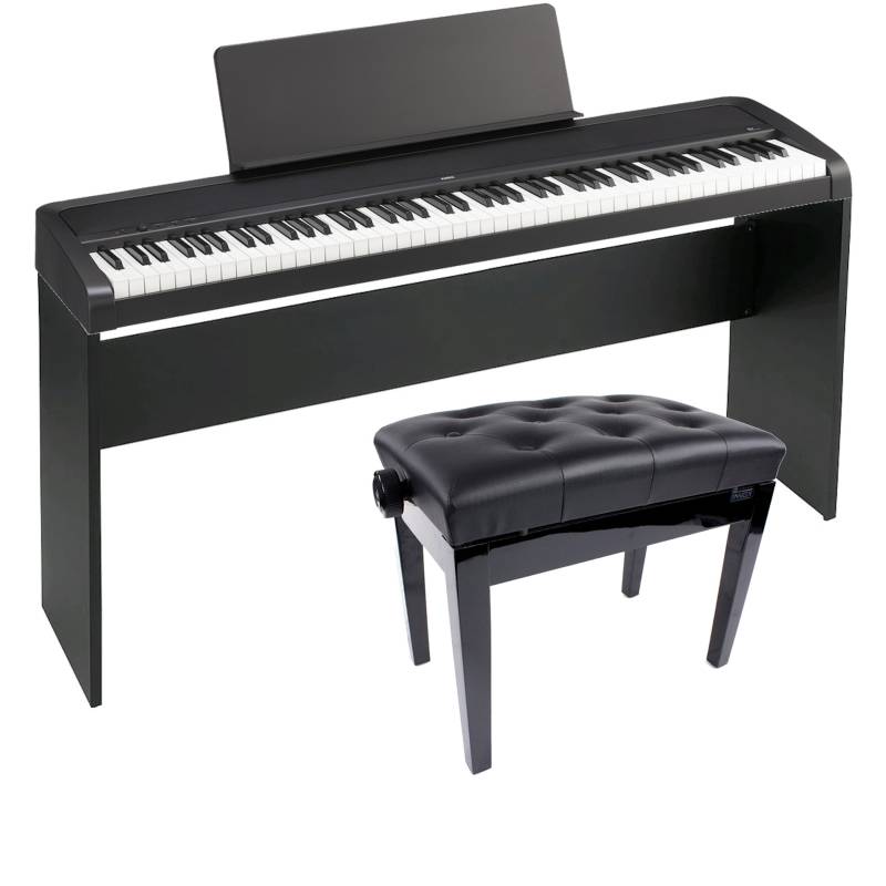 Korg B2-BK Digital Piano (Black) + Frame and Piano Bench von Korg