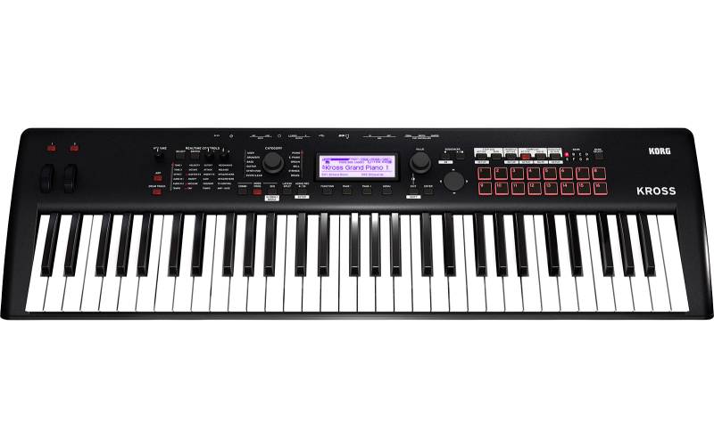 Korg Kross 2-61 Synthesizer, schwarz von Korg