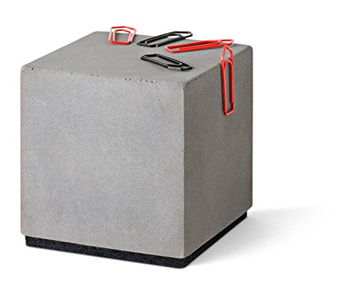 Magnetischer „Block“ aus Beton - Büroklammernhalter von Korn Produkte
