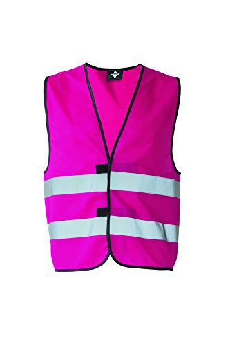 KORNTEX Warnweste mit Klettverschluss Dortmund - Sicherheitsweste Pannenweste – EN 17353 zertifiziert, 360° Reflexstreifen, XXL, magenta, stark reflektierend für beste Sichtbarkeit, Unisex von Korntex