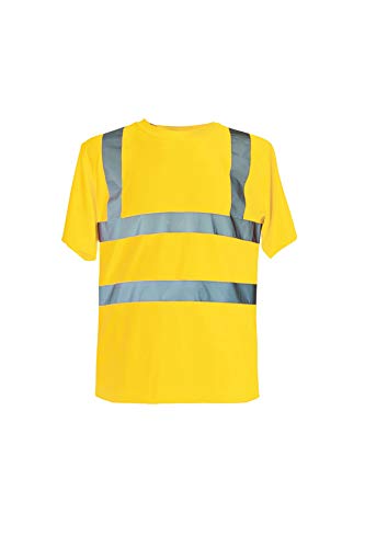 Korntex, Hi-Vis Broken Reflex Polo-Shirt Warn-T-Shirt "Manchester" gelb L von Korntex