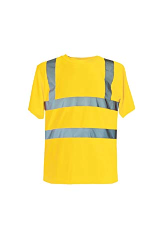 Korntex, Hi-Vis Broken Reflex Polo-Shirt Warn-T-Shirt "Manchester" gelb XXL von Korntex