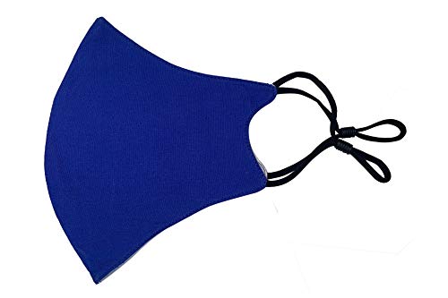 Korntex Erwachsene Maske Mund-Nase-Maske Royal Blue, 25 x 15, MNMASKBWRB von Korntex