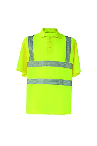 Korntex Polo-Shirt - Broken Reflective, Gelb Hi-Vis, 5XL von Korntex