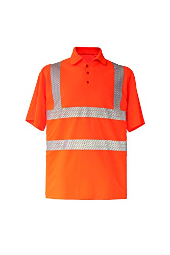 Korntex Polo-Shirt - Broken Reflective, Orange Hi-Vis, 5XL von Korntex