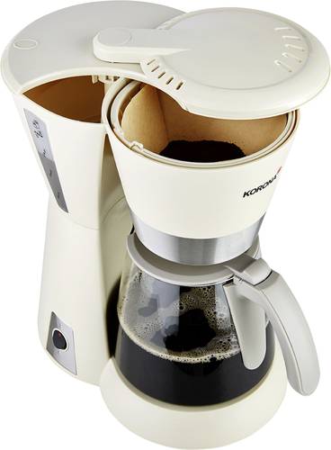 Korona 10205 Kaffeemaschine Sandgrau Fassungsvermögen Tassen=10 Glaskanne von Korona
