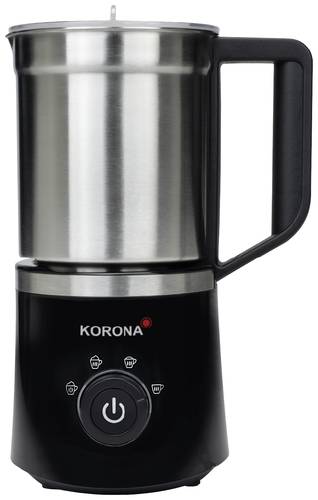 Korona 18050 Milchaufschäumer Edelstahl, Schwarz 650W von Korona