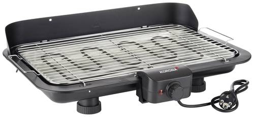 Korona 46117 Elektro Tischgrill stufenloser Temperaturregler, Kontrollleuchte Schwarz von Korona