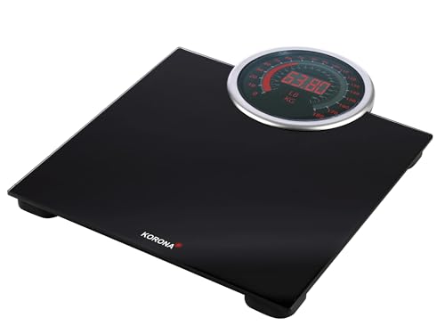 Korona 73250 Personenwaage CORA mit XXL-Display und Vollsichtskala | 26 mm Ziffernhöhe | Tragkraft 180 kg, Einteilung 100 g | Inkl. Batterien Korona 73250 Personenwaage CORA mit XXL-Display und Vollsichtskala | 26 mm Ziffernhöhe | Tragkraft 180 kg, Einteilung 100 g | Inkl. Batterien von Korona
