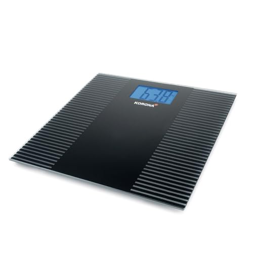 Korona 78881 XXL Personenwaage ELLA Tragkraft 200 kg, Einteilung 100 g extra großes, beleuchtetes LCD Display - Ziffernhöhe 47 cm Anti-Rutsch-Oberfläche für sicheren Stand Batterien inklusive Schwarz 1 Stück (1er Pack) Korona 78881 XXL Personenwaage ELLA Tragkraft 200 kg, Einteilung 100 g extra großes, beleuchtetes LCD Display - Ziffernhöhe 47 cm Anti-Rutsch-Oberfläche für sicheren Stand Batterien inklusive Schwarz 1 Stück (1er Pack) von Korona