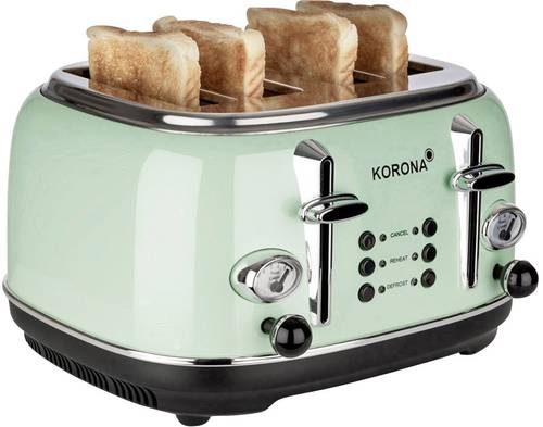 Korona Retro 21675 Doppel-Toaster mit Brötchenaufsatz Mint von Korona