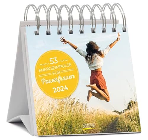 53 Energie-Impulse für Powerfrauen - Postkartenkalender 2024 - Wochenkalender - Korsch-Verlag - 53 Postkarten mit einzigartigen Sprüchen - 17 cm x 16 cm von Korsch Verlag