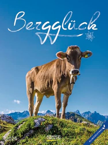 Bergglück - Literaturkalender - Wochenkalender 2024 - Korsch-Verlag - Literarische Zitate und Bilder - 24 cm x 32 cm von Korsch Verlag