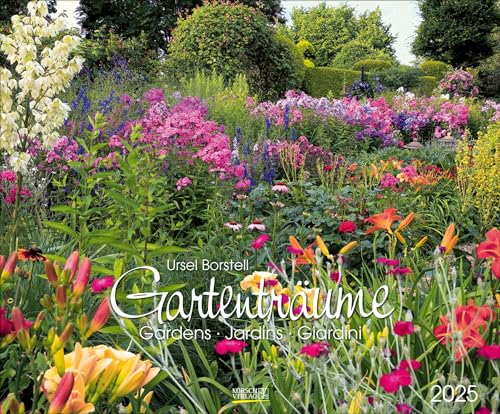 Gartenträume 2025: Großer Wandkalender. Foto-Kunstkalender zum Thema Gärten. PhotoArt Kalender im Querformat. 55 x 45,5 cm von Korsch Verlag