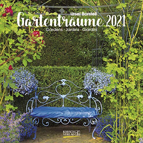 Gartenträume - Broschur Kalender 2021 - Korsch-Verlag - Kalender mit Platz für Eintragungen - offen 29,8 cm x 59,8 cm von Korsch Verlag