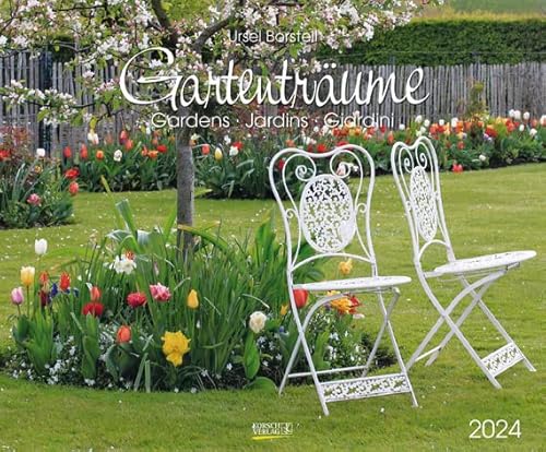 Gartenträume - Kalender 2024 - Art-Format - Ursel Borstell - Korsch-Verlag - Fotokalender - Gartenkunst - 55 cm x 45,5 cm von Korsch Verlag