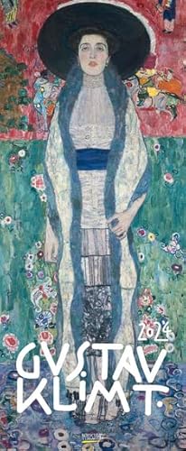 Gustav Klimt - Kalender 2024 - Hochformat - Korsch-Verlag - Kunstkalender im Jugendstil - Vertikal-Kalender - 28,5 cm x 69 cm von Korsch Verlag