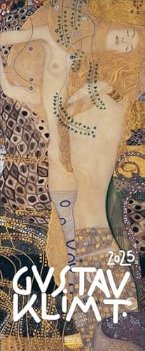 Gustav Klimt - Kalender 2025 - Hochformat - Korsch-Verlag - Kunstkalender im Jugendstil - Vertikal-Kalender - 28,5 cm x 69 cm von Korsch Verlag