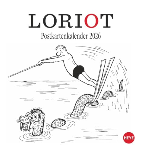 Loriot - Postkartenkalender 2026 - Heye-Verlag - Kalender mit Humor und 12 heraustrennbaren Postkarten - 16 cm x 17 cm Loriot - Postkartenkalender 2026 - Heye-Verlag - Kalender mit Humor und 12 heraustrennbaren Postkarten - 16 cm x 17 cm von Korsch Verlag