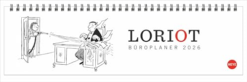 Loriot Wochenquerplaner - Kalender 2026 - Heye-Verlag - Tischkalender quer mit Schulferien - Eine Woche auf 2 Seiten - 32,5 cm x 9,3 cm Loriot Wochenquerplaner - Kalender 2026 - Heye-Verlag - Tischkalender quer mit Schulferien - Eine Woche auf 2 Seiten - 32,5 cm x 9,3 cm von Korsch Verlag
