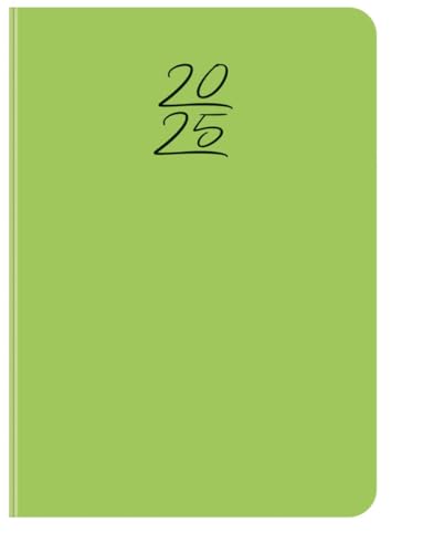 Wochentimer Buchkalender 2025 Colour grün: Terminkalender mit Wochenübersicht und Lesezeichenband. Taschenkalender im Format: 11 x 15,5 cm von Korsch Verlag