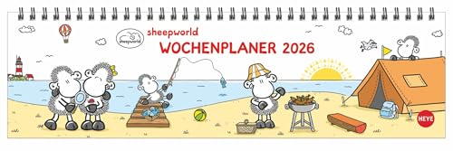 sheepworld Wochenquerplaner - Kalender 2026 - Heye-Verlag - Tischkalender mit Schulferien - 32,5 cm x 9,3 cm sheepworld Wochenquerplaner - Kalender 2026 - Heye-Verlag - Tischkalender mit Schulferien - 32,5 cm x 9,3 cm von Korsch Verlag