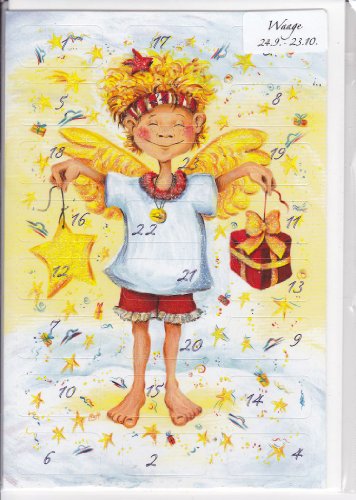 Adventskalenderkarte Sternzeichen Waage Adventskalenderkarte Sternzeichen Waage von Korsch