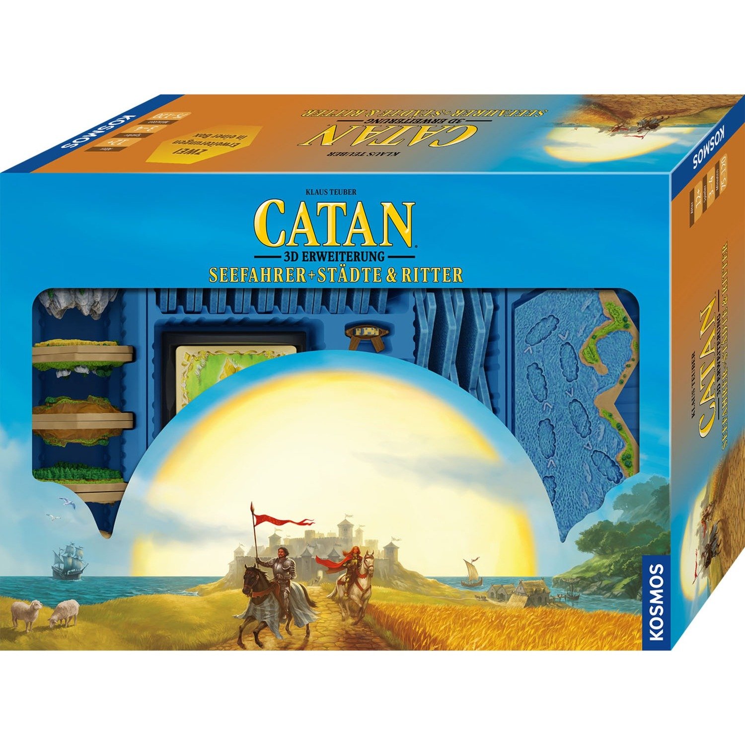 CATAN 3D - Seefahrer + Städte & Ritter, Brettspiel von Kosmos